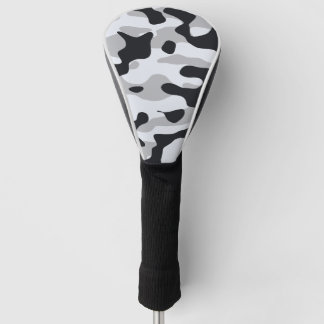 High contrast urban camouflage golf head cover