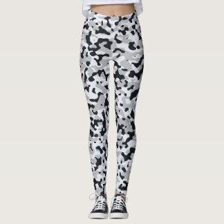 High contrast urban camouflage leggings