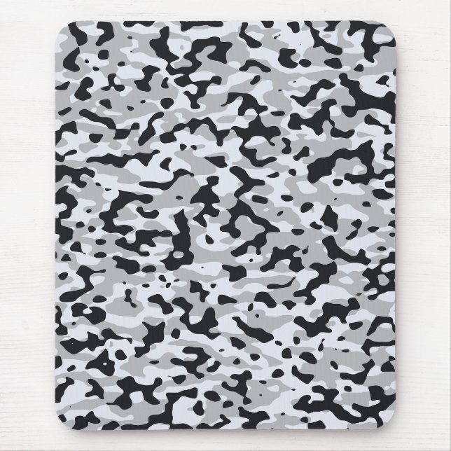 High contrast urban camouflage mouse pad (Front)