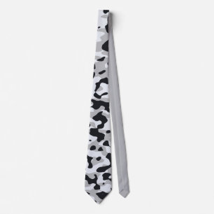 High contrast urban camouflage tie