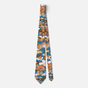 High-contrast Urban Digital Camouflage Pattern Tie