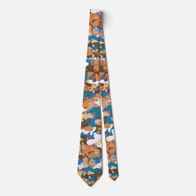 High-contrast Urban Digital Camouflage Pattern  Tie (Front)