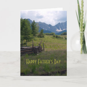 High Country Father's Day Photo Card