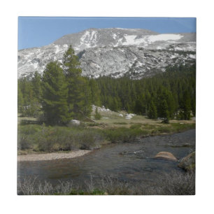 High Country Mountain Stream II at Yosemite Ceramic Tile