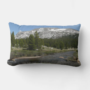 High Country Mountain Stream II at Yosemite Lumbar Cushion