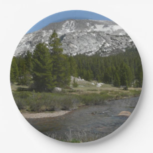 High Country Mountain Stream II at Yosemite Paper Plate