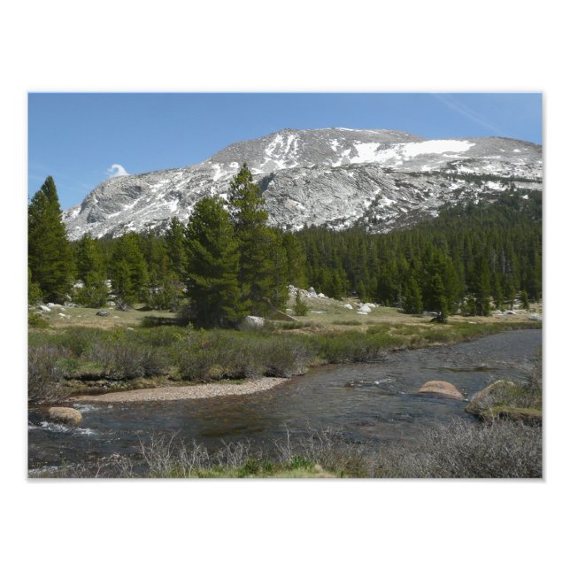 High Country Mountain Stream II at Yosemite Photo Print (Front)