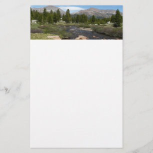 High Country Mountain Stream III at Yosemite Stationery