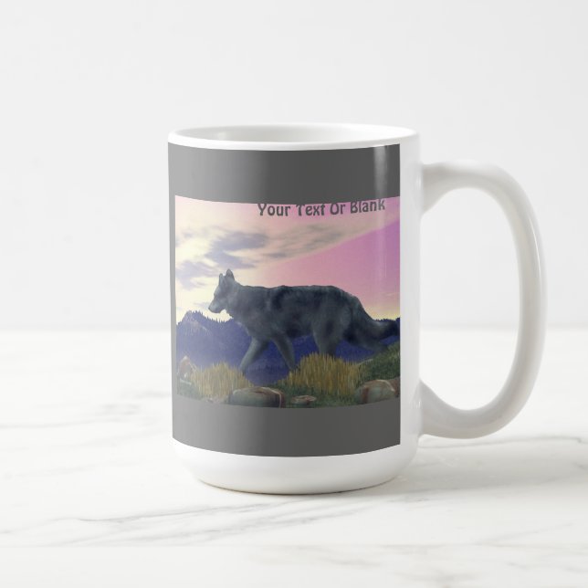 High Country Wolf Coffee Mug (Right)