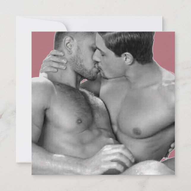High Definition Print Square Flat Card Hunks (Front)