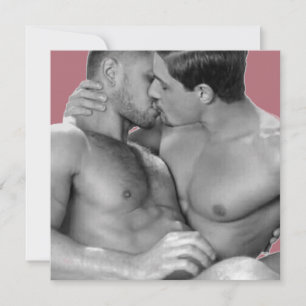 High Definition Print Square Flat Card Hunks