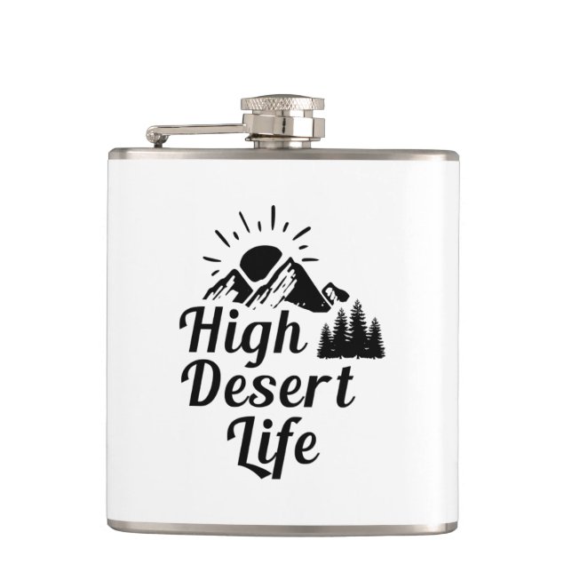 High Desert Life Hip Flask (Front)
