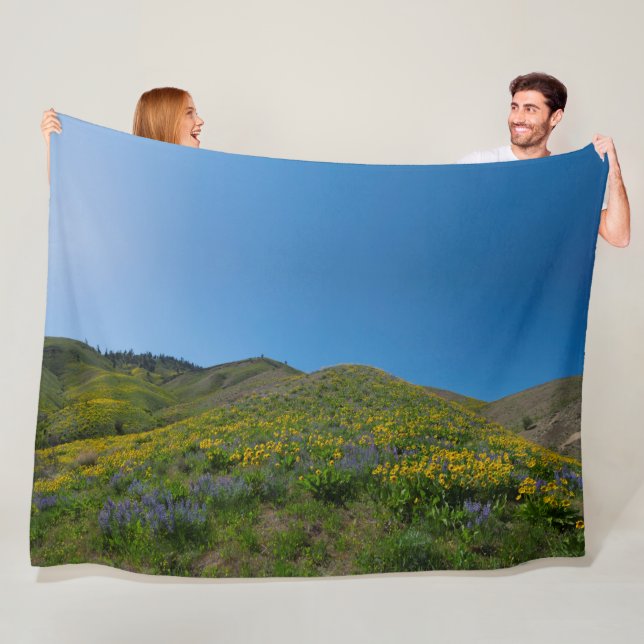High Desert Spring Bloom Fleece Blanket (In Situ)