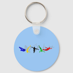 High Divers High Diving Springboard Platform sport Key Ring
