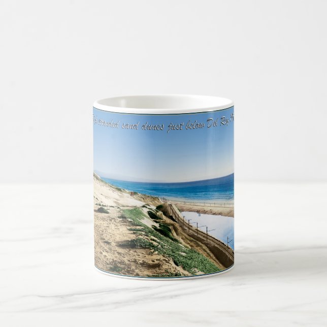 High dunes & lagoon just below Del Rey 1904 Coffee Mug (Center)