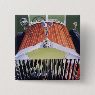 High end 15 cm square badge