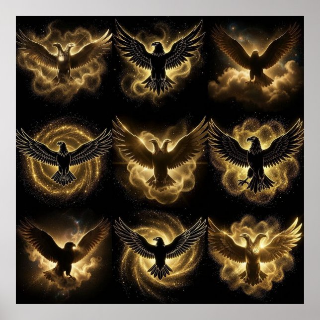  High-End Celestial Dust Illyrian Eagle Sovereign  Poster (Front)
