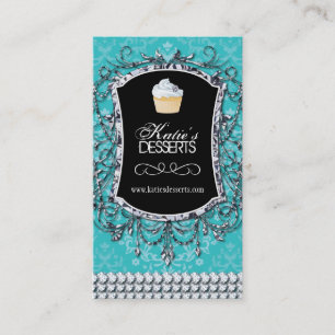High End Cupcake Bakery Business Card
