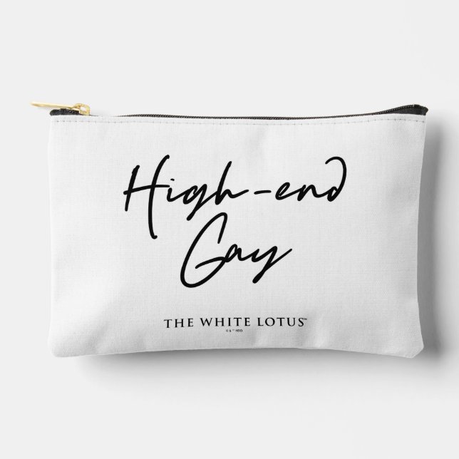 High-End Gay - The White Lotus Accessory Pouch (Front)
