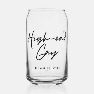 High-End Gay - The White Lotus Can Glass