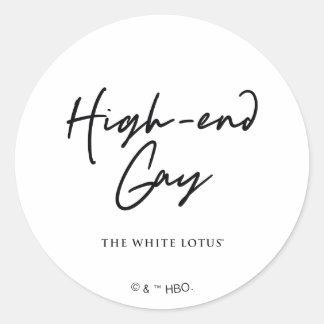 High-End Gay - The White Lotus Classic Round Sticker