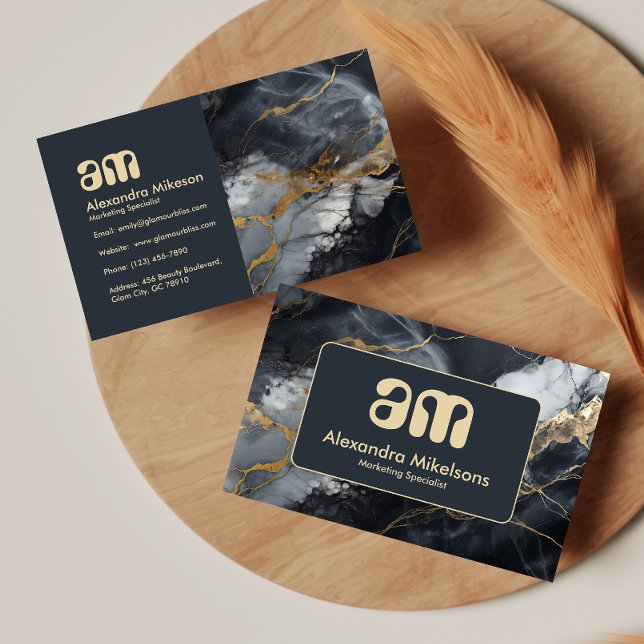 High End Marble Business Branding Card (Creator Uploaded)