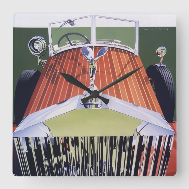 High end square wall clock (Front)