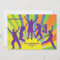 High Energy Teen Invitation