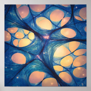 High-Energy Wormhole Abstract Wallpaper and Art Poster