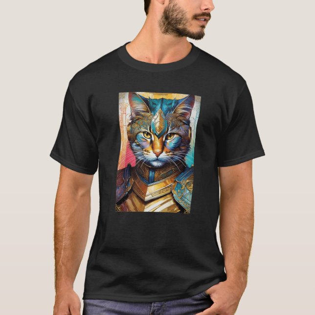 High Fantasy King of the Cats a royal and colourfu T-Shirt (Front)