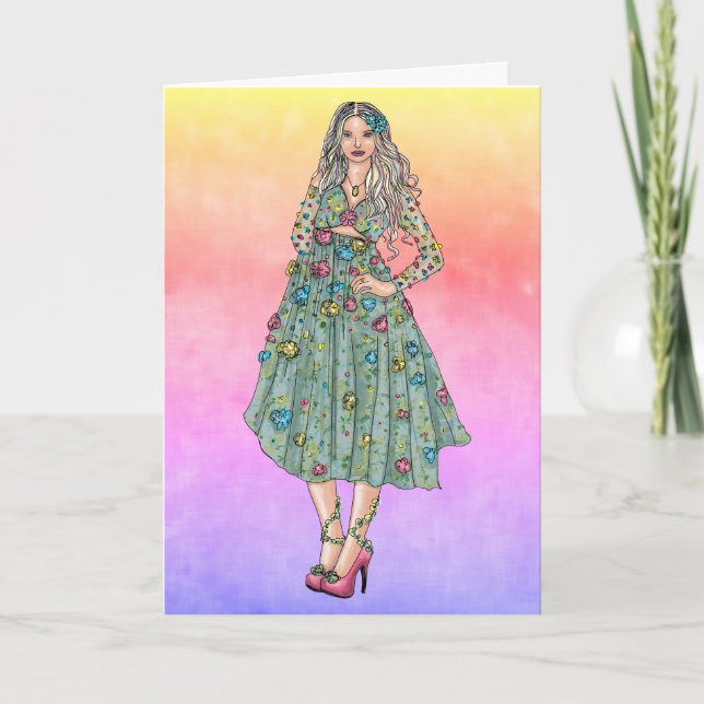 High Fashion Olivia Card (Front)