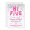 High Five 5th Birthday Confetti Invitation
