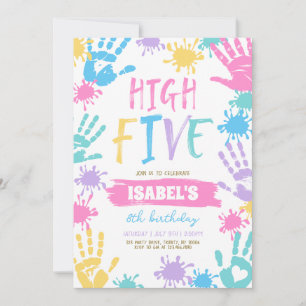 High Five Birthday Invitation