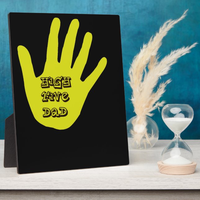 High Five Dad Hand Plaque (Side)