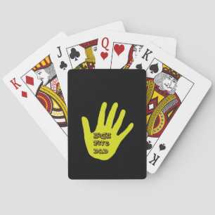 High Five Dad Hand Playing Cards