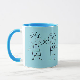 High five fist bump mug