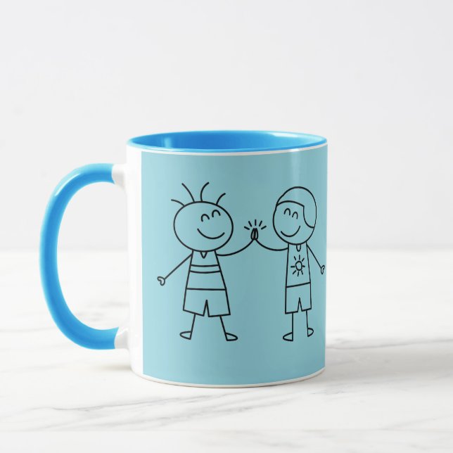 High five fist bump mug (Left)