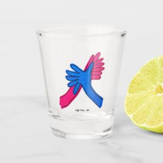 High Five...Ish shot glass