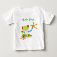 High Five Orange and Blue Funny Frog Shirt