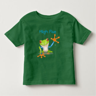 High Five Orange and Blue Funny Frog Shirt