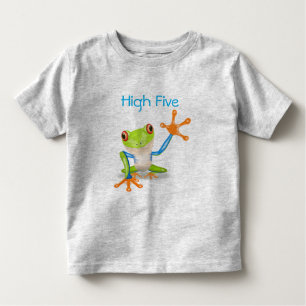 High Five Orange and Blue Funny Frog Shirt