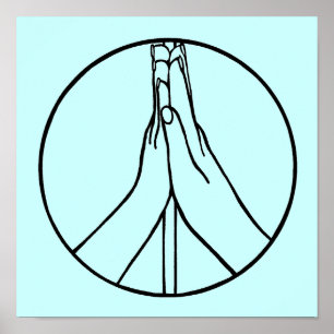 High Five Peace Sign Hands Posters