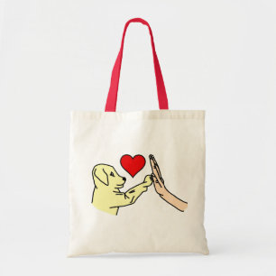 High Five Puppy Dog Tote Bag