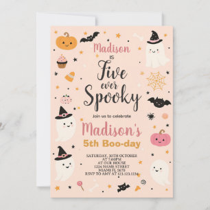High Five Spooky Kids Halloween Birthday Invite