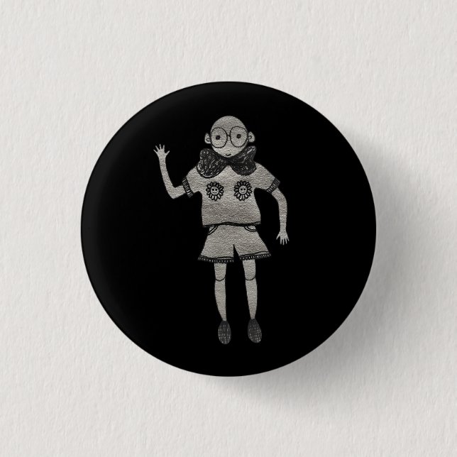 High five to everyone!  3 cm round badge (Front)