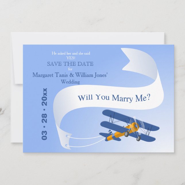 High Flyer Save the Date Announcement (Front)