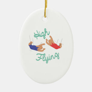 High Flying Ceramic Ornament