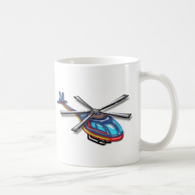 High Flying Helicopter Coffee Mug (Right)