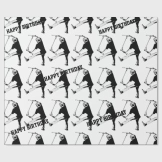 High Flying Scooter Boy - Stunt Scooter Wrapping Paper