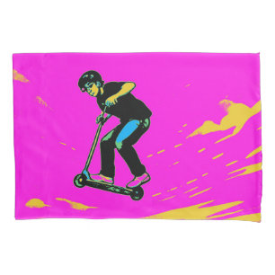 High Flying Stunt - Scooter Rider Pillowcase